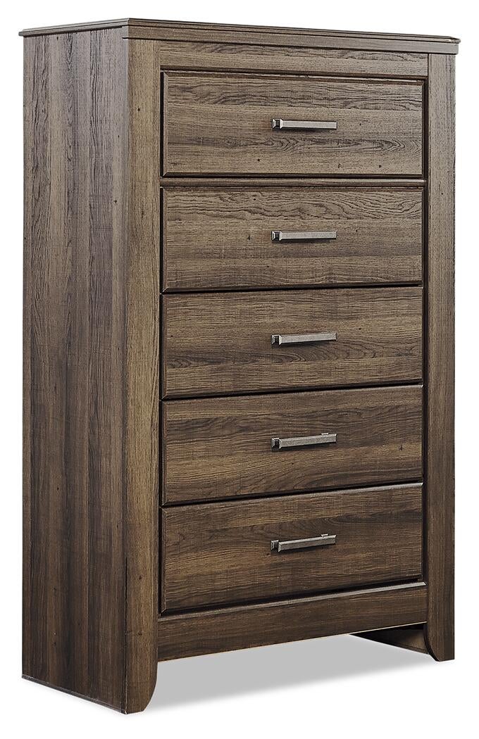 Cama con dosel Juararo California King con tocador con espejo, cómoda y mesita de noche