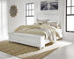 Cama Kanwyn Queen con cabecero y almacenaje, y tocador con espejo