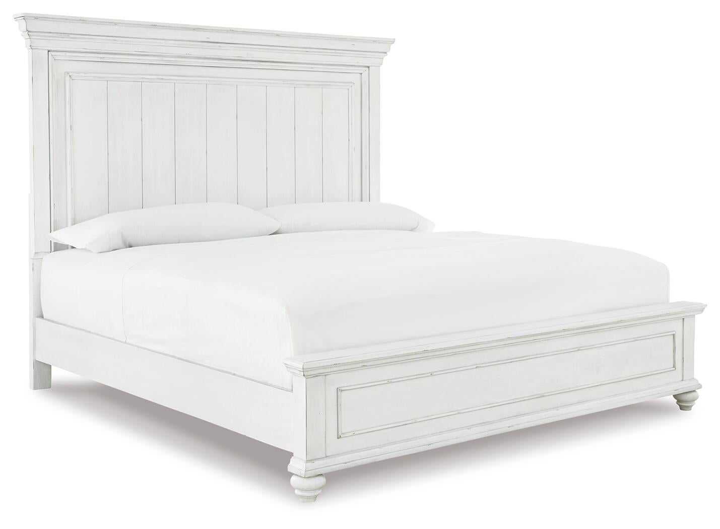Cama Kanwyn Queen con cabecero y tocador con espejo