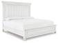 Cama Kanwyn Queen con cabecero y tocador con espejo