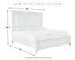 Cama Kanwyn Queen con cabecero y tocador con espejo
