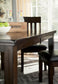 Mesa de comedor Haddigan y 4 sillas