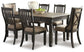 Mesa de comedor Tyler Creek y 6 sillas