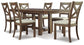 Mesa de comedor Moriville y 6 sillas