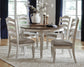 Mesa de comedor Realyn y 4 sillas