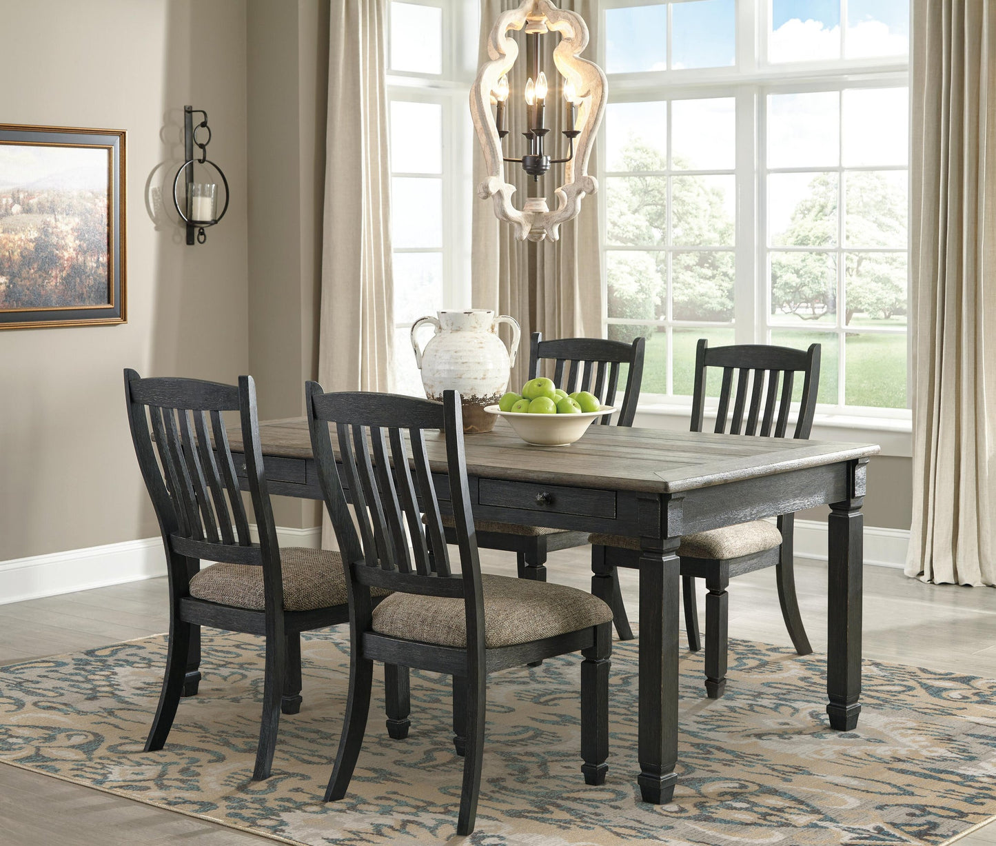 Mesa de comedor Tyler Creek y 6 sillas