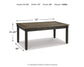 Mesa de comedor Tyler Creek y 6 sillas