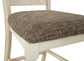 Mesa de comedor Bolanburg de altura de mostrador y 4 taburetes de bar