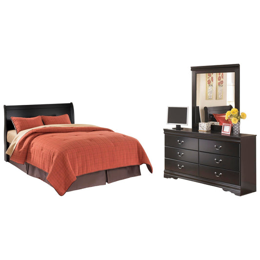 Cabecero de cama Queen con tocador con espejo de Huey Vineyard