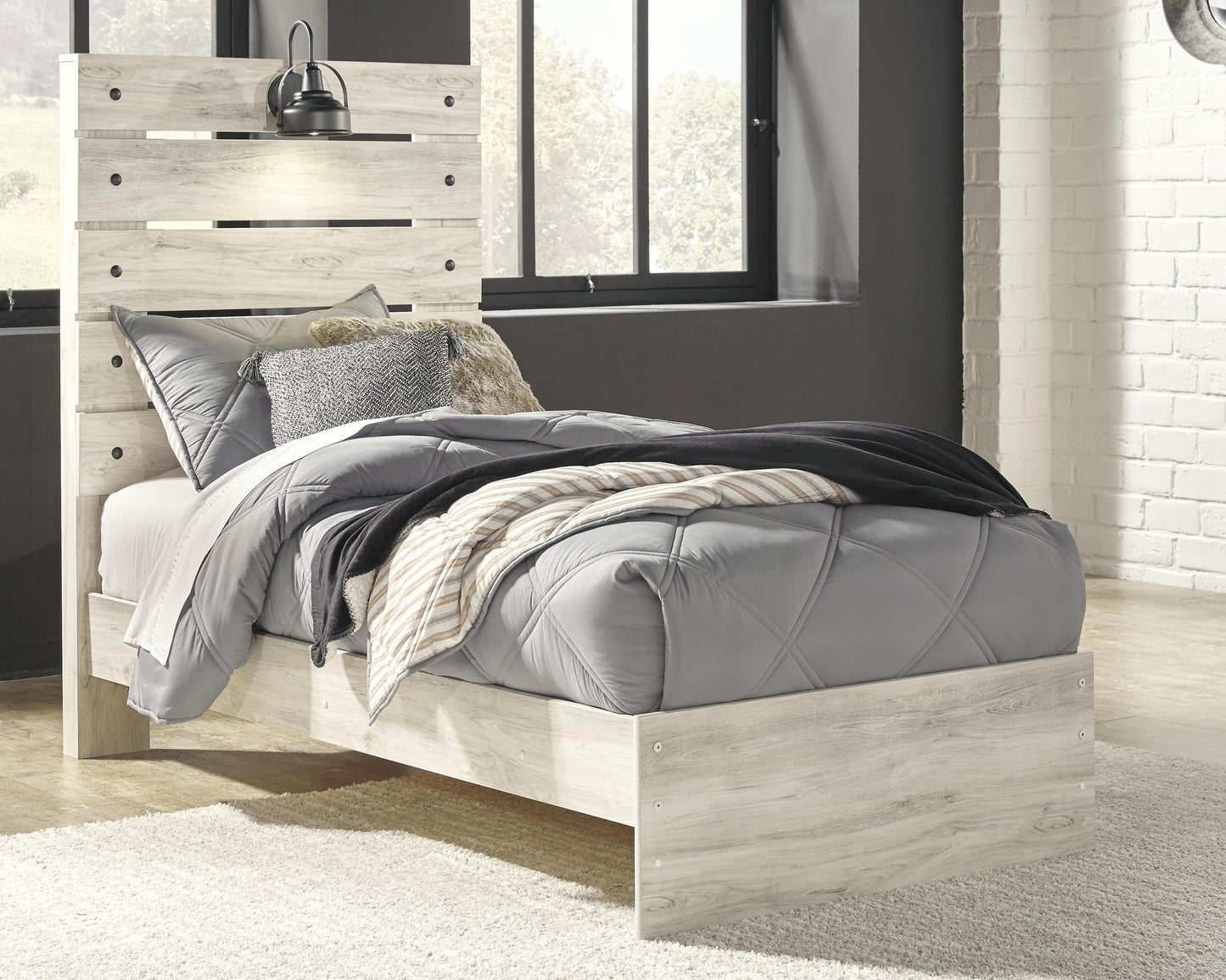 Cama doble con cabecero y tocador con espejo Cambeck