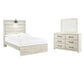 Cama Cambeck de dos camas con cabecero y tocador con espejo