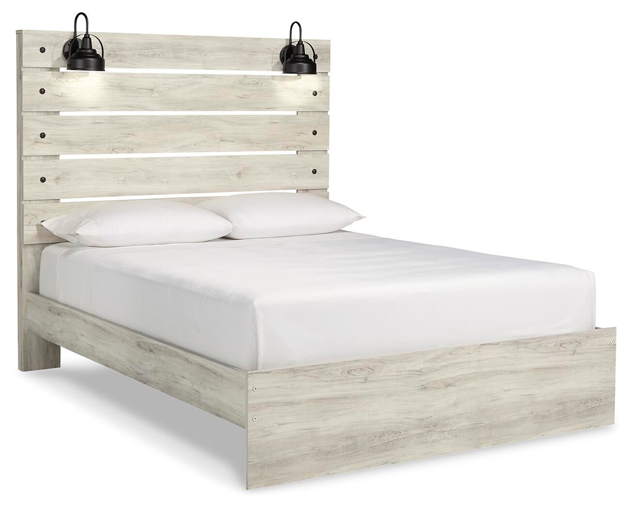 Cama Cambeck Queen con cabecero y tocador con espejo