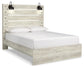Cama Cambeck Queen con cabecero y tocador con espejo