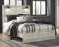 Cama Cambeck Queen con cabecero y tocador con espejo