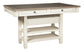 Mesa de comedor Bolanburg de altura de mostrador y 6 taburetes de bar