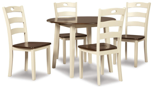 Mesa de comedor Woodanville y 4 sillas