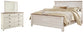 Cama Willowton King con cabecero y tocador con espejo