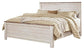 Cama Willowton King con cabecero y tocador con espejo