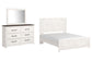 Cama Gerridan Queen con cabecero y tocador con espejo