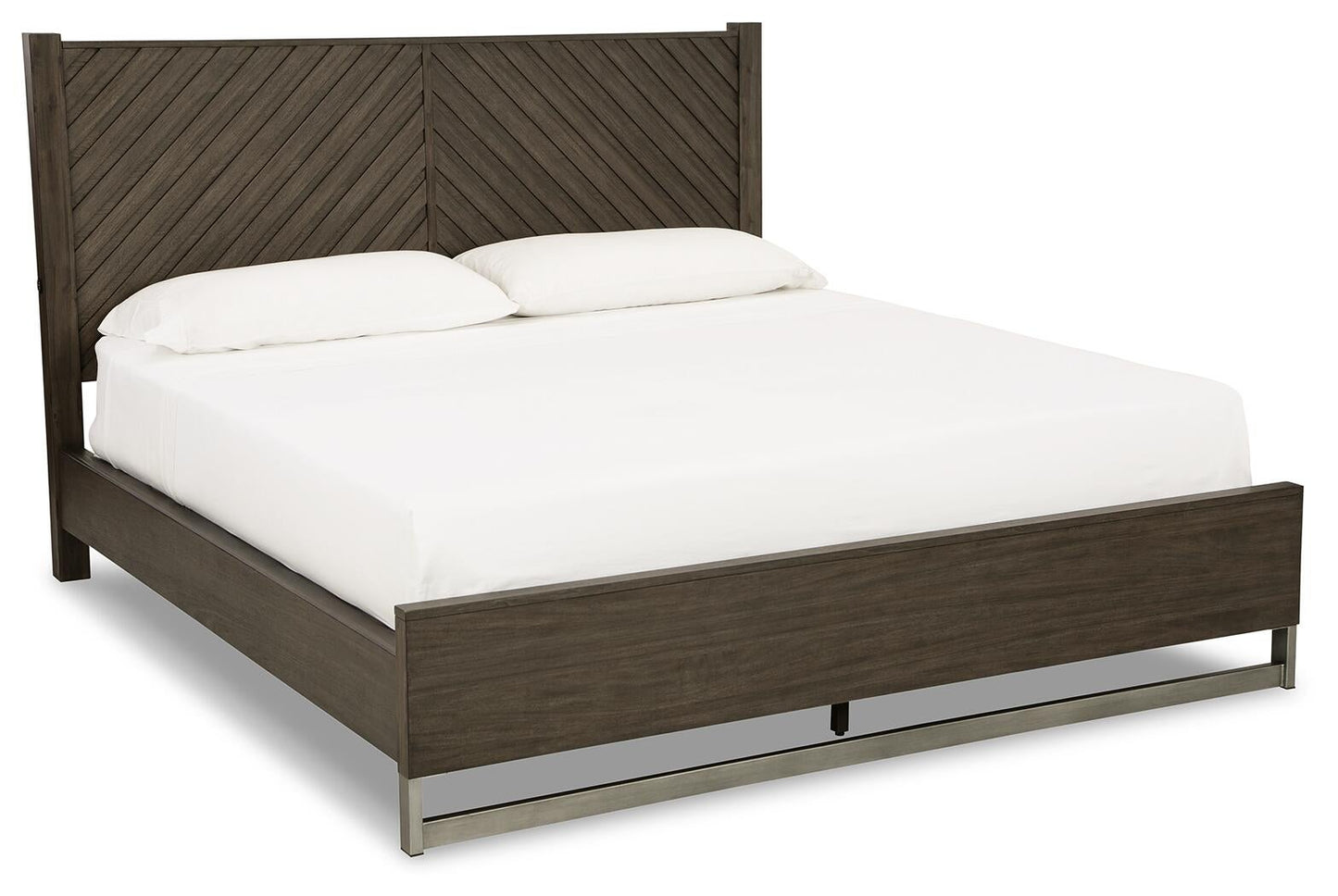 Cama Arkenton King con cabecero y tocador con espejo