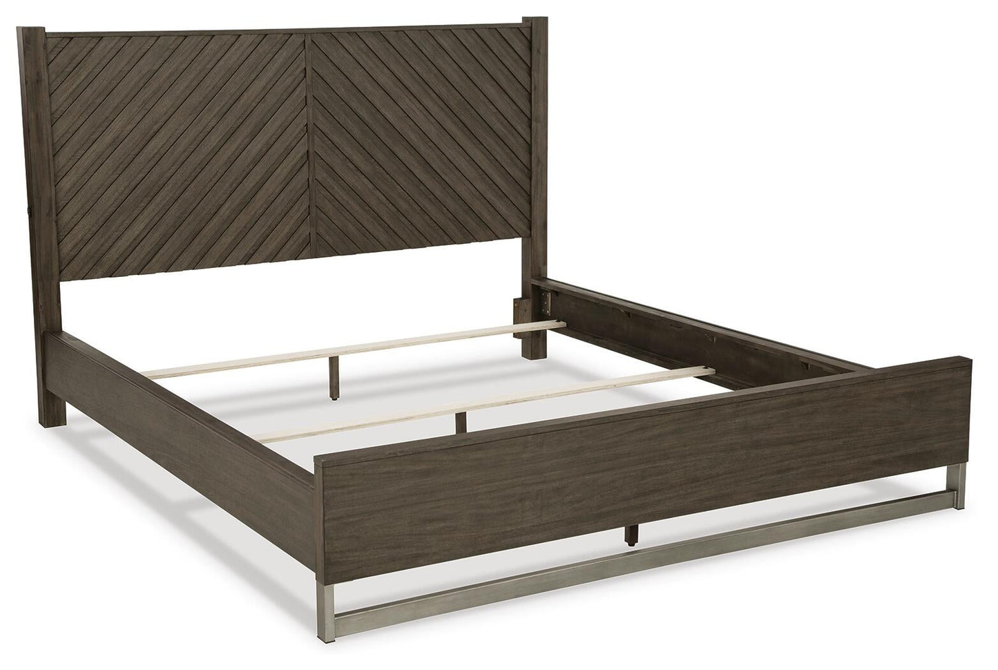 Cama Arkenton King con cabecero y tocador con espejo