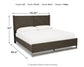 Cama Arkenton King con cabecero y tocador con espejo