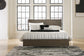 Cama Arkenton King con cabecero y tocador con espejo