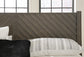 Cama Arkenton King con cabecero y tocador con espejo