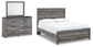 Cama Bronyan Queen con cabecero y tocador con espejo