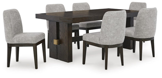 Mesa de comedor Burkhaus y 6 sillas