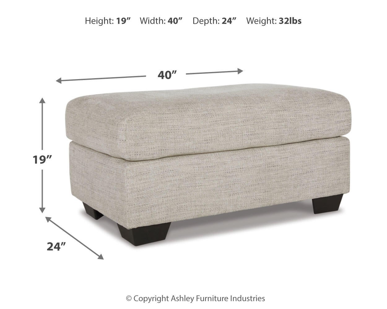 Sillón y otomana Vayda