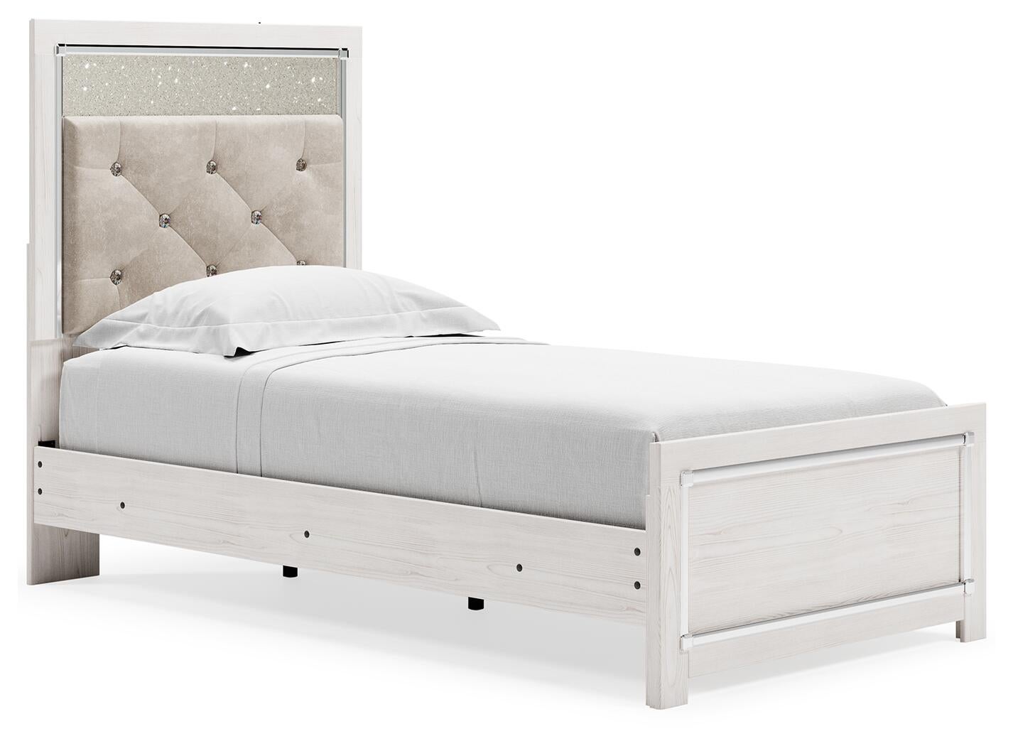 Cama doble con cabecero y tocador con espejo Altyra