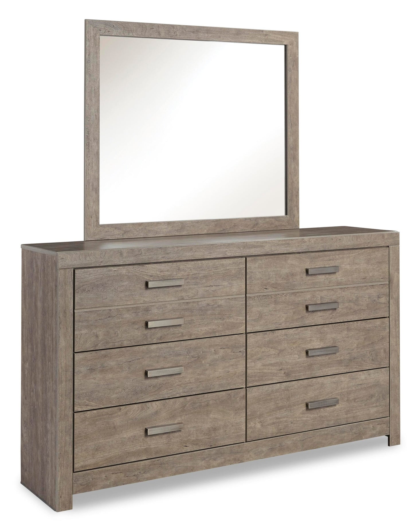 Cama Culverbach King con cabecero y tocador con espejo