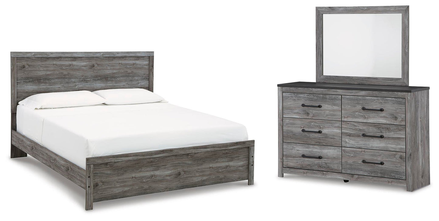 Cama Bronyan King con cabecero y tocador con espejo
