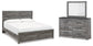 Cama Bronyan King con cabecero y tocador con espejo