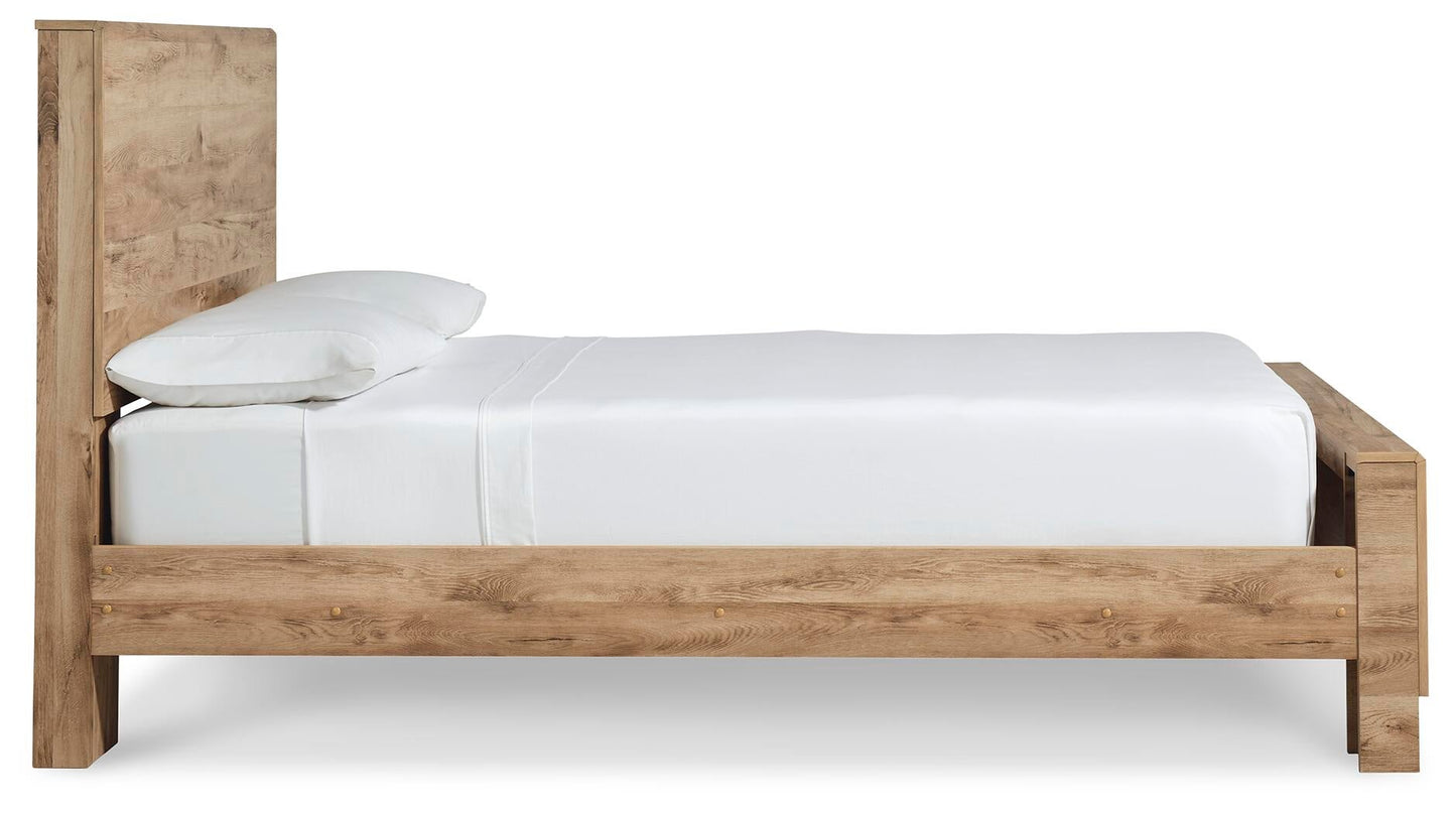 Cama Hyanna King con cabecero y tocador con espejo