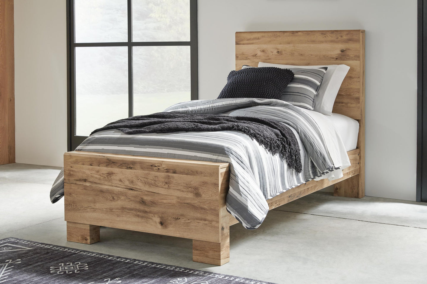 Cama doble Hyanna con tocador con espejo