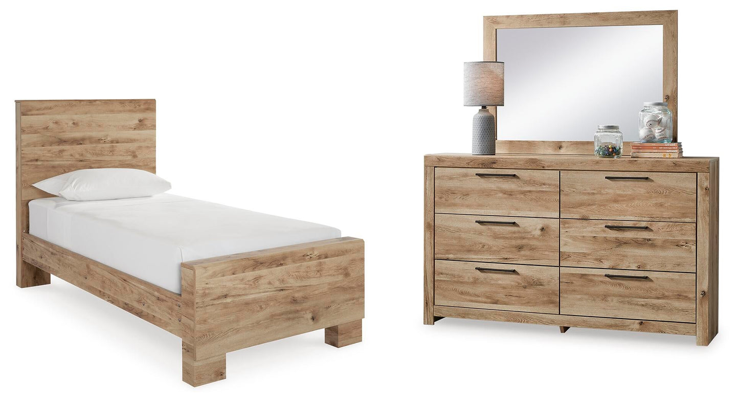 Cama doble Hyanna con tocador con espejo