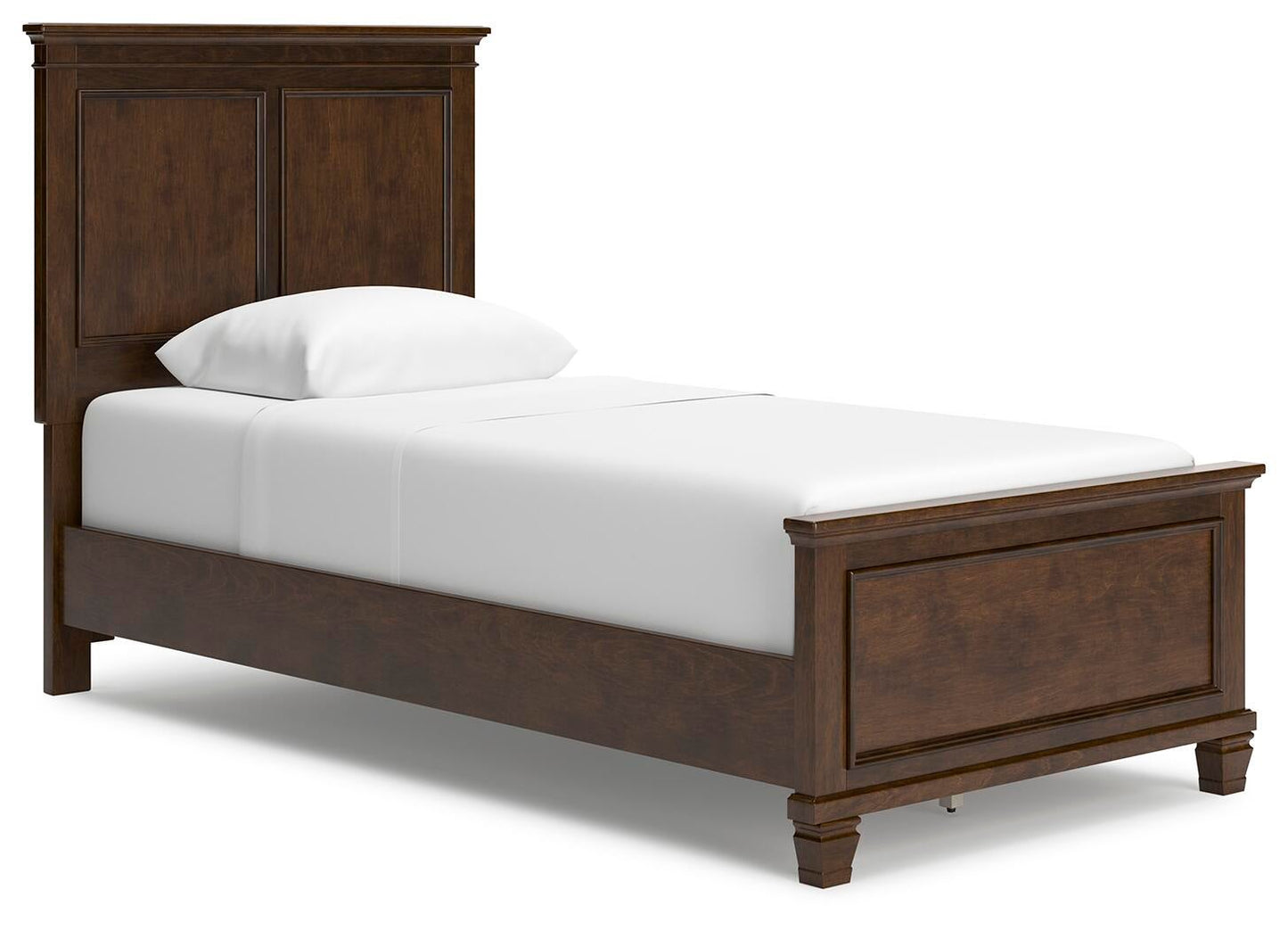 Cama doble Danabrin con tocador con espejo, cómoda y mesita de noche
