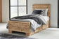 Cama doble Hyanna con almacenamiento y tocador con espejo