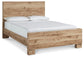 Cama Hyanna King con cabecero, tocador con espejo, cómoda y mesita de noche