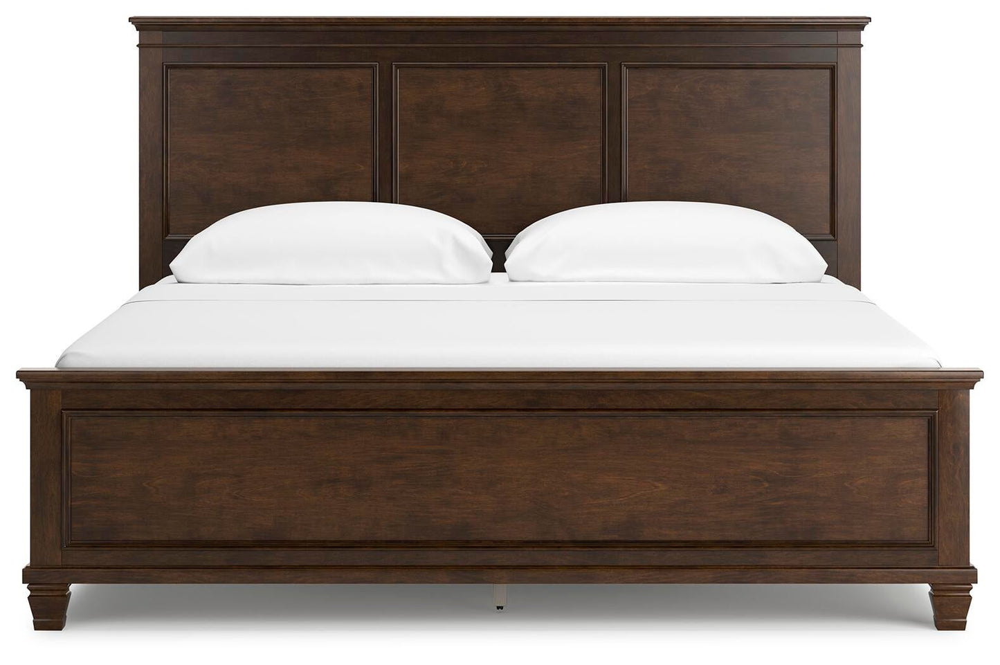 Cama Danabrin California King con cabecero, tocador con espejo y mesita de noche