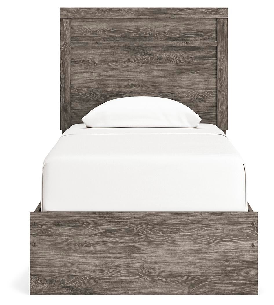 Cama doble Ralinksi con tocador con espejo, cómoda y mesita de noche