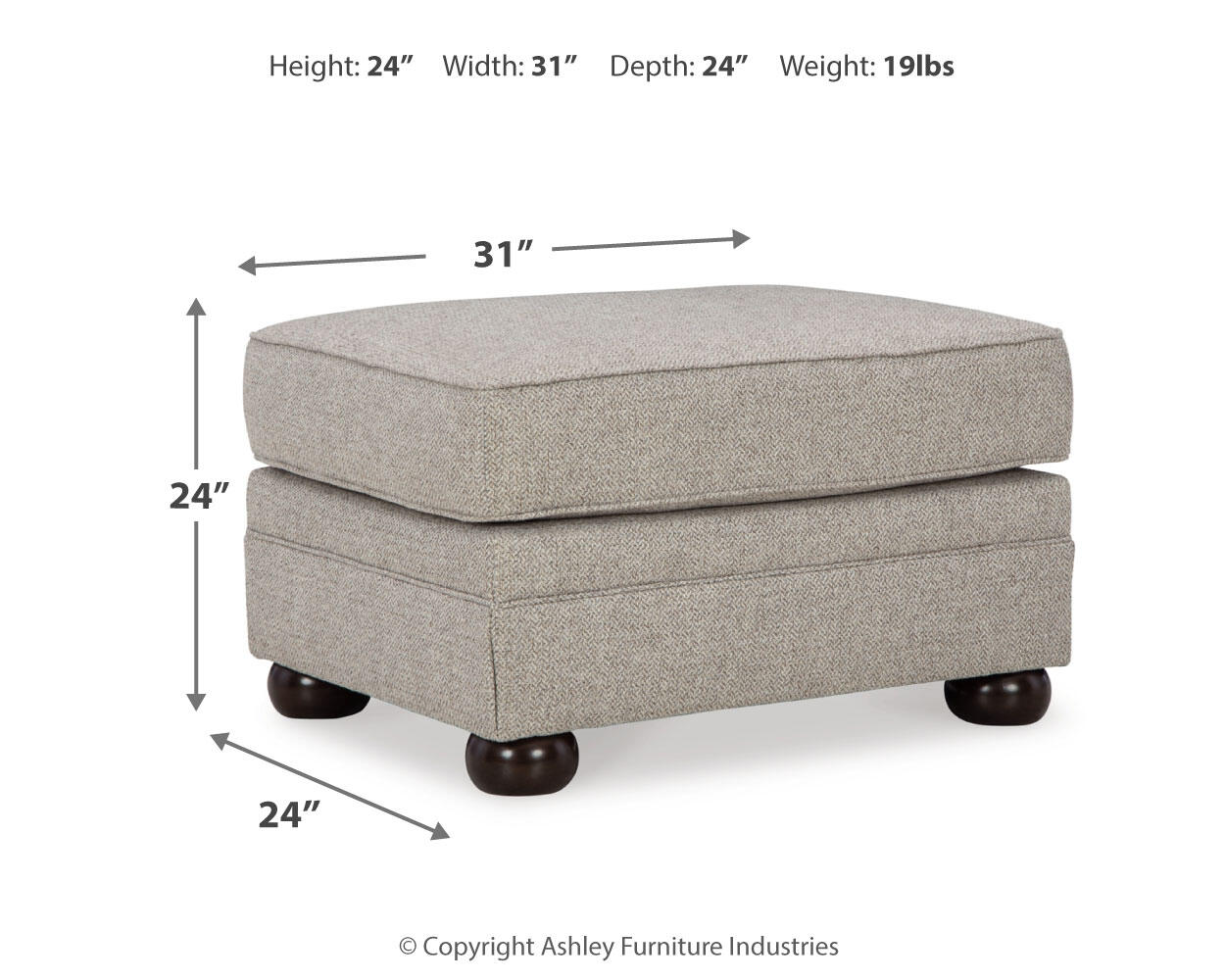 Sillón y otomana Gaelon