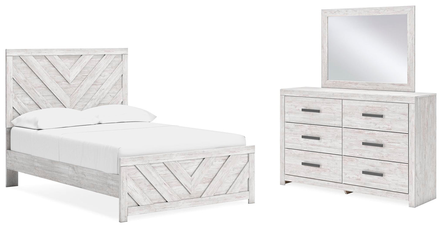 Cama Cayboni de dos camas con tocador con espejo
