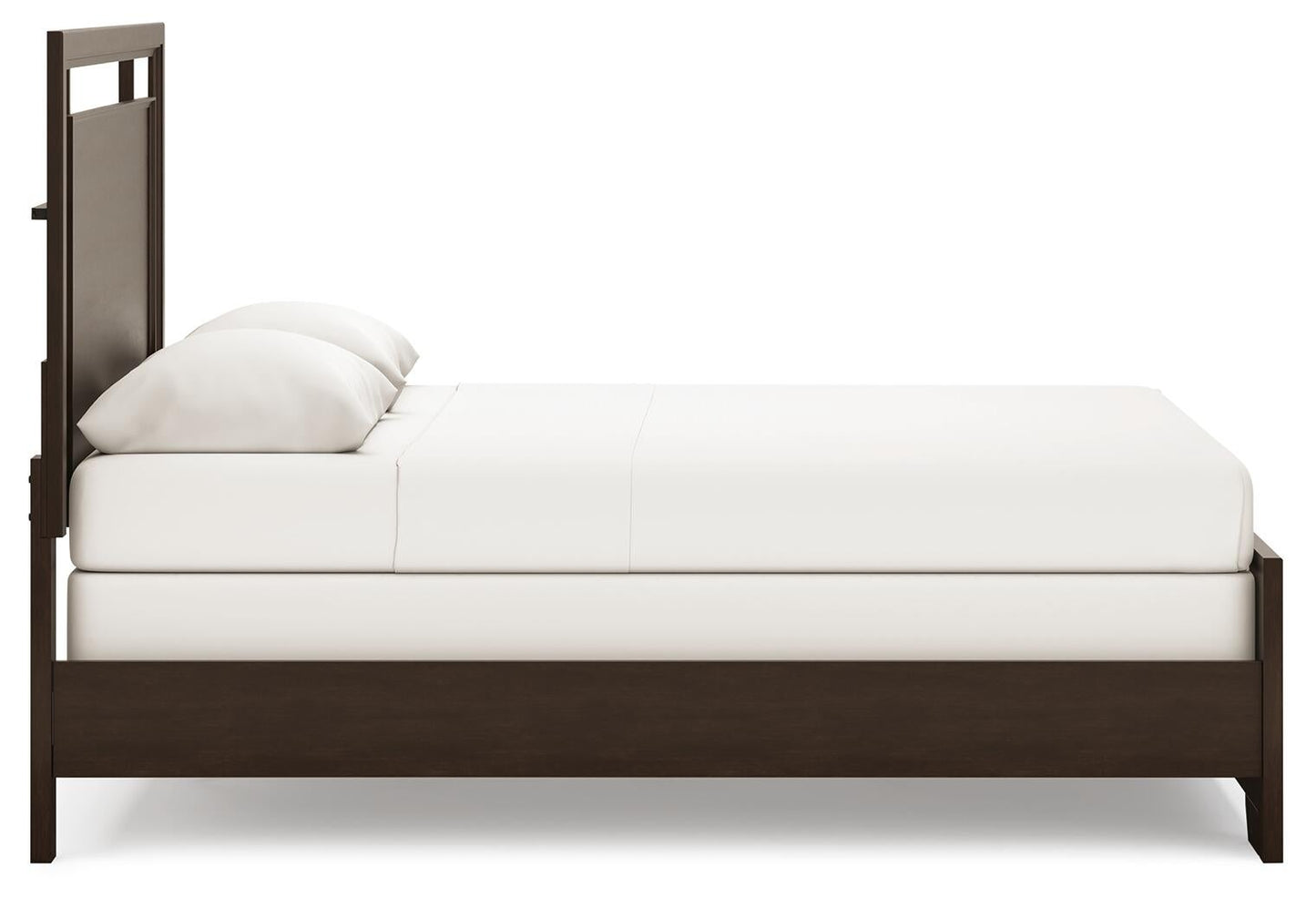 Cama Covetown tamaño Queen con cabecero y tocador con espejo