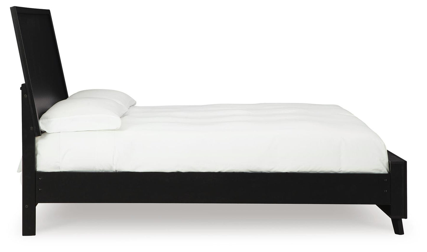 Cama Danziar Queen con cabecero y tocador con espejo