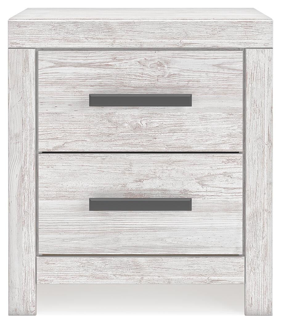 Cama Cayboni de dos camas con cabecero, tocador con espejo, cómoda y mesita de noche