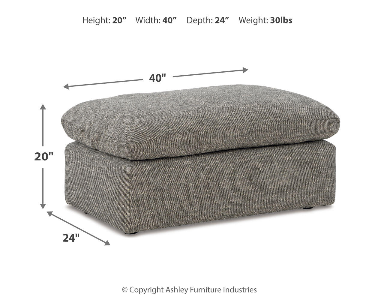 Sillón y otomana dramáticos