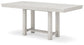 Mesa de comedor Robbinsdale de altura de mostrador y 6 taburetes de bar
